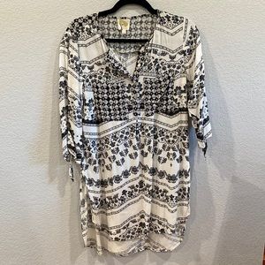 Fig and Flower, Long Shirt with 1/2 Sleeves, Size-Small